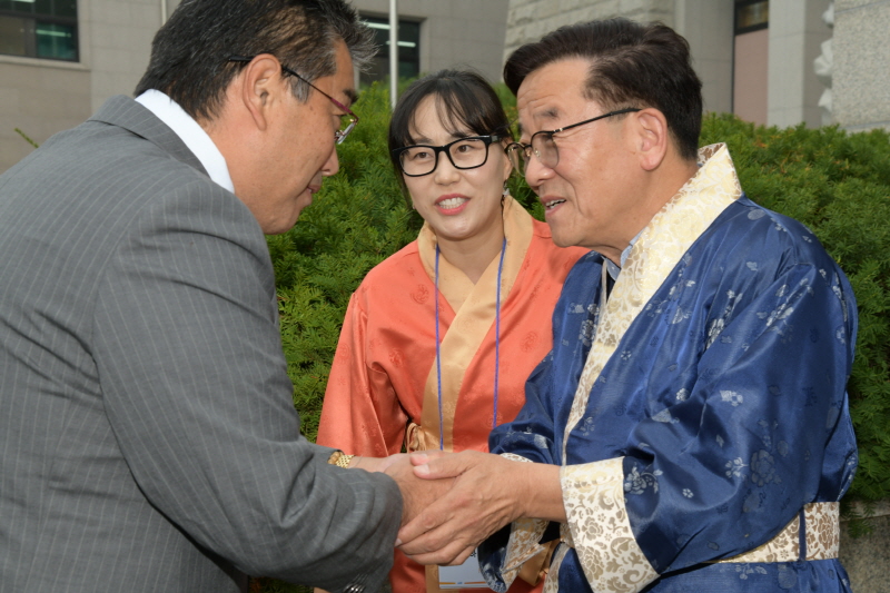 국외 교류도시 일본 나고미정 방문단 영접 이미지